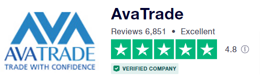 Valutazione media del broker online AvaTrade su Trustpilot e numero complessivo di recensioni