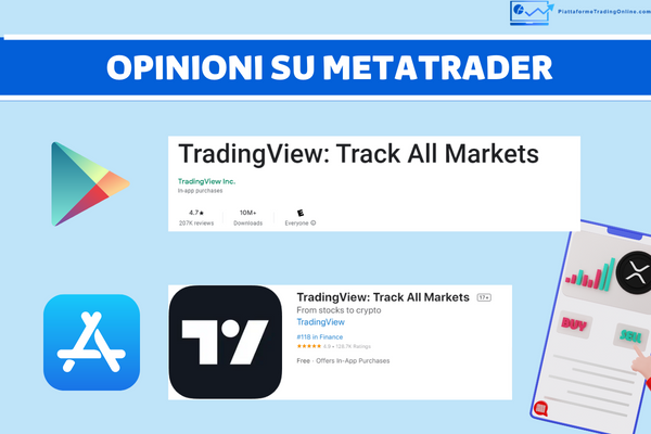 recensioni degli utenti e opinioni verificate sul Google Play Store e su Apple Store dell'applicazione di TradingView